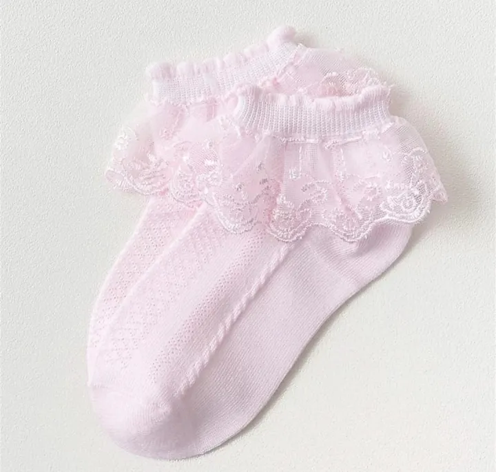 Baby%20Girl%20Lace%20Socks%20School%20Socks%20for%205%20to12%20yers%20(Pack%20of%201%20Pair)%20-%20Image%203