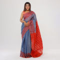 Tangail Tat Multi Colour Moslin Jamdani Saree for Women. 