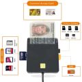 UTHAI X02 USB SIM Smart Card Reader For Bank Card IC/ID EMV SD TF MMC Cardreaders USB-CCID ISO 7816 for Windows 7 8 10 Linux OS. 