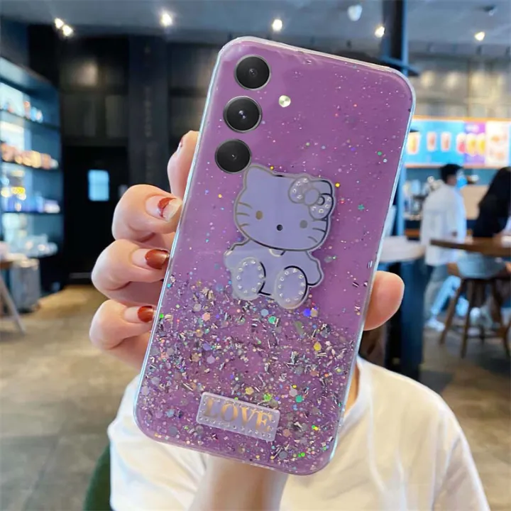 New%20Phone%20Case%20For%20Samsung%20Galaxy%20A15%20Cover%20Shiny%20Ring%20Covers%20Glitter%20Soft%20Transparent%20Kitty%20Stars%20Moon%20Girls%20for%20Samsung%20A15%20Case%20-%20Image%209