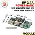 LED Dual USB 5V 2.4A Micro/Type-C USB Mobile Power Bank 18650 Charging Module Lithium Battery Charger Board Circuit Protection. 