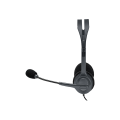 Logi_tech H111 Stereo Headset One port Full stereo sound Color-coded 3.5mm plugs. 