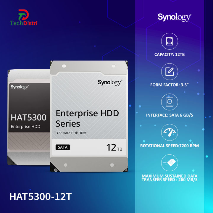 HAT5300-12T%20%7C%7C%20%20Synology%2012%20TB%20%7C%7C%203.5"%20%7C%7C%20SATA%206%20Gb/s%7C%7C%207,200%20rpm%20%7C%7C%20HDD%20-%20Image%202