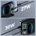 Joyroom PBF01 30W Super Fast Charging 10000mAh Small & Handy Digital Display Power Bank with Powerfull Troch Light-Black.