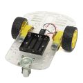 2WD Smart Robot Car Chassis Kit 2WD Multi-Functional 2WD Smart Robot Car Single Layer Acrylic Chassis Plate 26cm Kit Without Battery Holder For Arduinos Uno R3 Project Electrical Circuitry & Parts. 