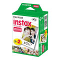 Fujifilm 20 Sheet Instax Camera (86 x 54mm) White Film Size Hi-Speed ISO 800 Polystyrene pack and Light-Shielding Cover Sheet.