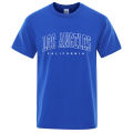 Los Angeles, California, American City Letter T Shirts Men Fashion Summer Hop Clothes Cotton T Shirts O-Neck Oversized Tops. 