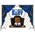 【Buried Buzie】Boss Baby Party Decoration Disposable Cup Plate Sticker Foil Balloon Kid's Gift Baby Shower Sling Boy Faovr Party Supplies. 
