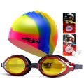 Jast Men's and Women's Swimming HD Waterproof Anti-Fog Plain Light Swimming and Swimming Cap Outfit Women.