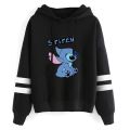 Kawaii Lilo Stitch Anime Funny Cartoon Hoodies Women Cute Ohana Stitch Manga Sweatshirt Graphic Harajuku Hoody Female Couple. 