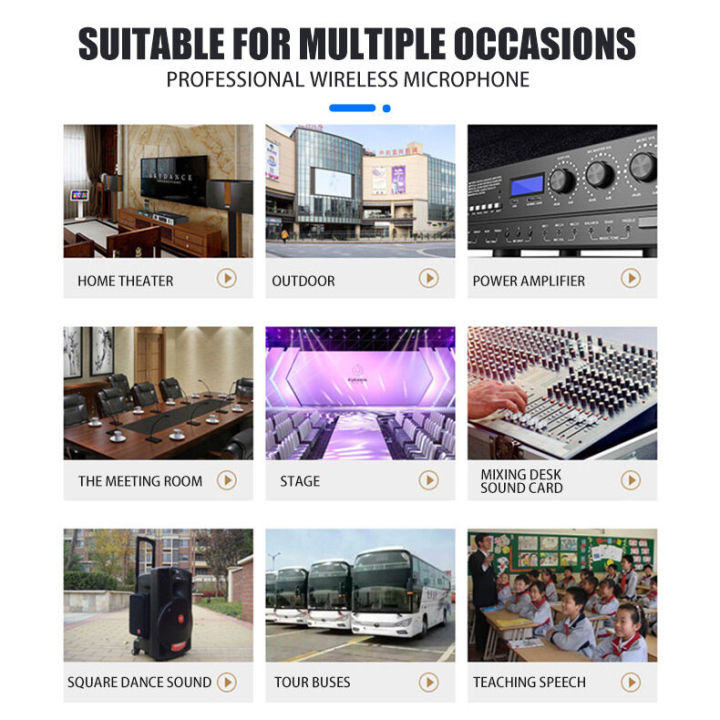 RAYHAYES%20Professional%20Wireless%20Microphone%20Original%20UHF%20Dual%20Handheld%20Karaoke%20Wireless%20Microphone%20with%20Receiver%20Mikrofon%20-%20Image%207