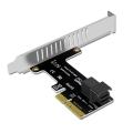 Pcie to SFF 8643 4X/8X Adapter Card U.2 Port Card for Nvme SSD Converter Hard Disk Expansion Card for Desktop. 