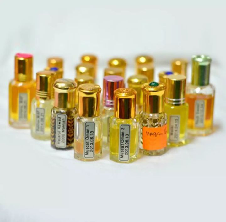 6 pieces 6 different combo Attar Halal Perfume for 6 Months for Men 3ml each (Choclate, Salma, Magnet, Cool, Rajnighondha & Kachi bali)