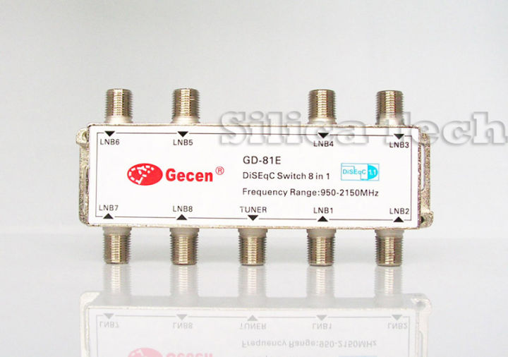 Gecen DISEQC 8x1 MULTI SATELITE DISH SWITCH