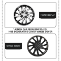 14 Inch Car Wheel Rim Cover Hub Caps Auto Black Car Wheel Rim Skin Cover Vehicle Tire Rim Replacement. 