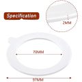 30 Pieces Silicone Jar Gaskets Replacement Silicone Jar Seals Airtight Silicone Gasket Sealing Rings Leak Proof.