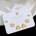 SLBABY: Sweet style, small and cute, delicate earrings, versatile design, sterling silver temperament, pierced earrings.