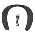 Neck Speaker, Neckband Bluetooth Speaker Support Small Memory Card Wearable Stereo Noise Cancelling for Home for Travel.