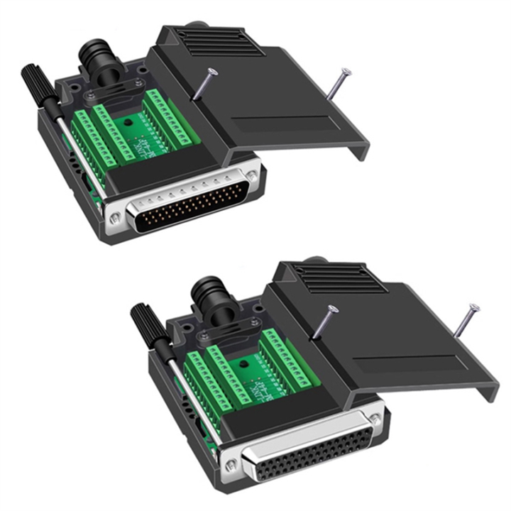 Industrial%20HDB44%20Solderless%20Connector%203%20Rows%20D-SUB%2044%20Pin%20Female%20P-Hole%20Plug%20Breakout%20Terminal%20Board%20Adapter%20(with%20Case)%20-%20Image%205