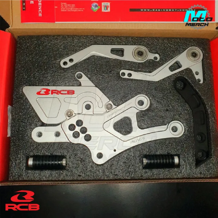RCB%20S2%20V2%20Single%20Footrest%20Footpeg%20NEW%20for%20R15V3/MT15%20with%20brake%20pedal%20gear%20shifter%20SILVER%20-%20Image%206