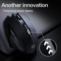 Inphic A1 Rechargeable Bluetooth Wireless Mouse | Tri-Mode (BT5.0/3.0/2.4G), Silent Click, Visible Battery Indicator.