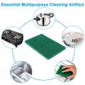 Scouring Pad - Premium Heavy Duty Scrub Pads with AntiGrease Technology, Reusable Household Green Dish Scrubber, Multipurpose Scour pad - for Kitchen Scrubber & Metal Grills- 10 PCS Bundle. 
