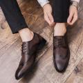 Luxury Leather Modern Men'S Shoes Business Dress Brogue Shoes Party Wedding Suit Formal Footwear Male Dress Shoes For Men. 