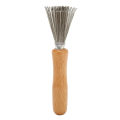 Hair Comb Pick Cleaner, Rake Design Small Hair Brush Cleaner Stainless Steel Wire Portable for Pet Brush for Home.