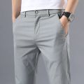 Smart Casual Pants Men Classic Cotton Straight Business Formal Men's Summer Trousers Stretch Pant Clothing Male Pantalon Hombre. 