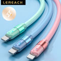 Lereach For Lightning USB 100W Fast Silicon Charge Cable Length：1.2M. 
