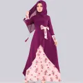 Irani Style Dubai Cherry Pearl Net Ripit Gown – Elegant Borka Design for All Occasions. 