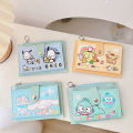 Cartoon Anime Multifunctional Card Holder Fashion Portable Coin Purse For Women Girls Kawaii Cute Wallet Folding Leather Wallet Cherry Super Store. 