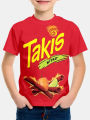 Creative Funny Chips 3d Printed Takis Customized Children Fashion T-Shirt Round Neck Short sleeve Boys Girls Kids Casual Tops. 