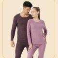 2 Pieces Women's Man Double Thickened Thermal Underwear Set Thermal Underwear Winter Woman Warm Lingerie For Women. 