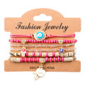 Bohemian Handmade Beads Bracelet Set For Women Summer Colorful Beaded Chain Bangle Girls Boho Jewelry Accessories.