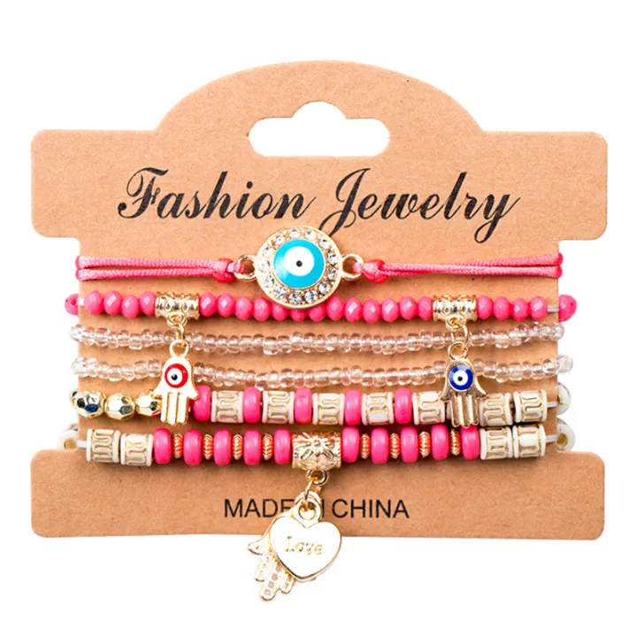 Bohemian%20Handmade%20Beads%20Bracelet%20Set%20For%20Women%20Summer%20Colorful%20Beaded%20Chain%20Bangle%20Girls%20Boho%20Jewelry%20Accessories%20-%20Image%206