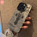 Luxury Plating Metal Lens Case Redmi 13C 12C A1 10C 12 9C 10 10A 9 9A 9T Note 13 12 11 9 8 10 10s 11s Pro Poco C65 C55 M6 M3 Pro Cool Croatian Pattern English Metal Lens Case. 