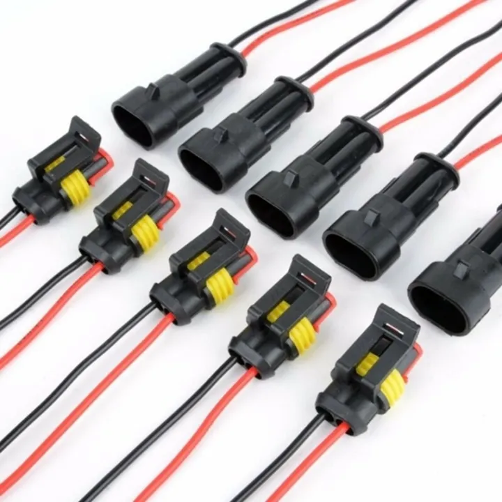 20PCS%20Car%20Sealed%20Waterproof%20Electrical%20Wire%20Connector%20Plug%202%20Pin%20Way%20-%20Image%203