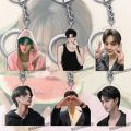 Korean Idol Anime KeyChain Song Kang Men Key Chain for Women Fashion Creative Charms Role Figure Acrylic Keyring Pendant Gift. 