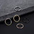 1PC 12G-20G Septum Piercing Surgical Steel Clicker Hinged Segment Ring Goth Nose Hoop Earrings Lip Ear Cartilage Helix Piercings. 