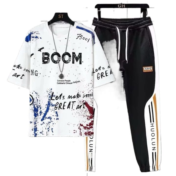 Combo SET - Black T-Shirt And Trouser for Men -special edition