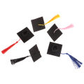 1Pc Graduation Hat Mini Doctoral Cap Costume Graduation Cap with Tassels Hudduo.