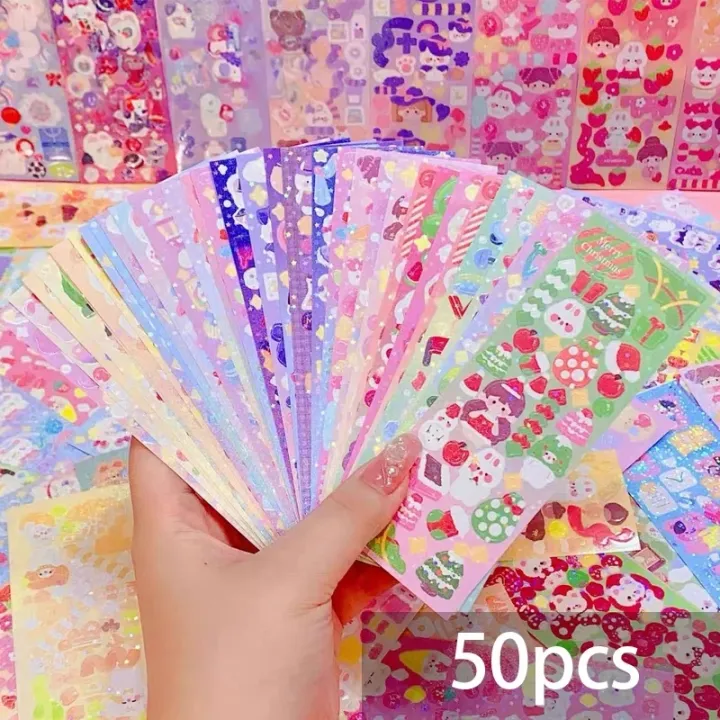 10/50/100/200%20Stickers%20Kawaii%20Cartoon%20Posters%20Cute%20DIY%20Stickers%20Handbook%20Planner%20Decorative%20Scrapbook%20Stationery%20Children%20Toys%20-%20Image%202