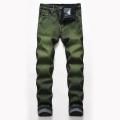 Jeans Denim Men 2022 New Green Stretch Plus Size Casual Straight Fashion Classic High Quality Pants.
