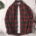 Spring and Summer Long Sleeves Striped Shirt Korean Style Loose Men's Shirt Trendy Teenagers Thin Student Couple Coat12. 
