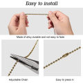 4 Pieces Artificial Crystal Ceiling Fan Pull Chains Pull Chain Extension with Connector for Light Ceiling Fan Desk Lamp.