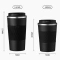 380ml/510ml Double Stainless Steel Coffee Thermos Mug with Noan-slip Case Car Vacuum Flask Travel Insulated Bottle. 
