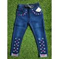 Girls Denim Fanchy Stich Pnat. 