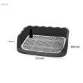 Dog Potty Tray Puppy Training Tray Keep Paws and Floors Clean Pee Pad Holder Black.