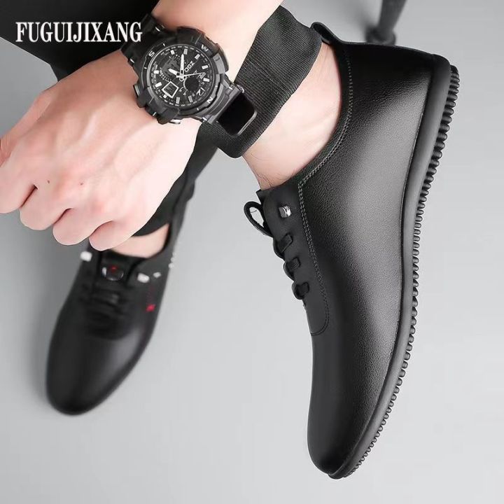 FUGUIJIXIANG%20Brand%20Men's%20Shoes%20Soft%20Bottom%20Soft%20Surface%20White%20Shoes%20Non-Slip%20Casual%20Leather%20Shoes%20for%20Men%20-%20Image%208
